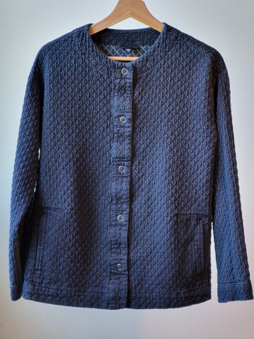 Pure Jill Indigo Quilted Snap Jacket XS - Picture 7 of 8
